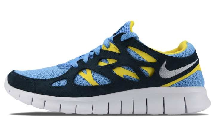 Nike Nike Free Run 2 University Blue Navy Yellow Strike