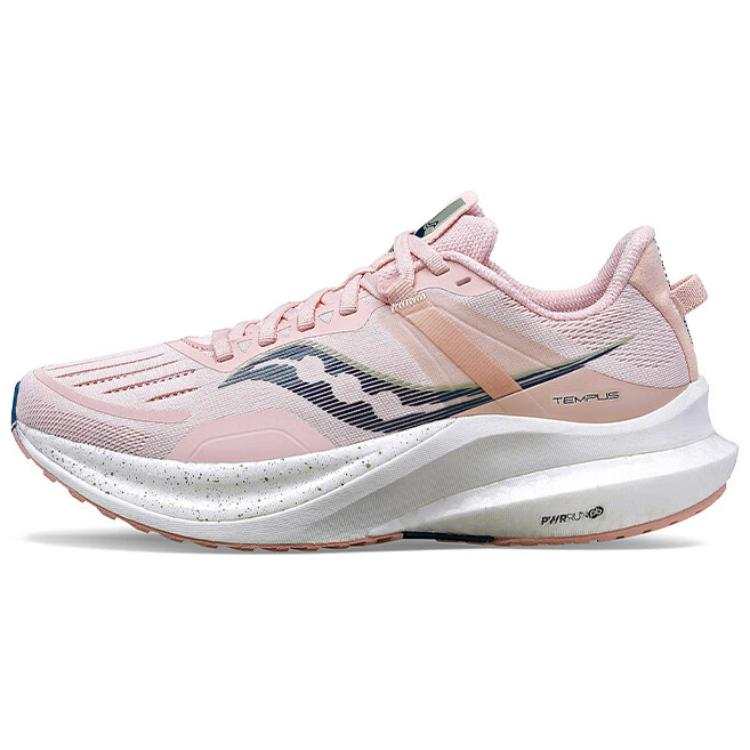 Saucony Tempus TanTu 1 Cushioning Breathable Low top Running Shoes Women's Pink