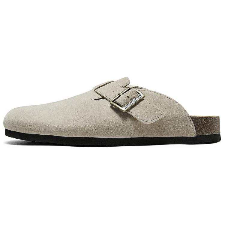 Skechers Arch Fit Closed Toe Slippers Men's Gray Green