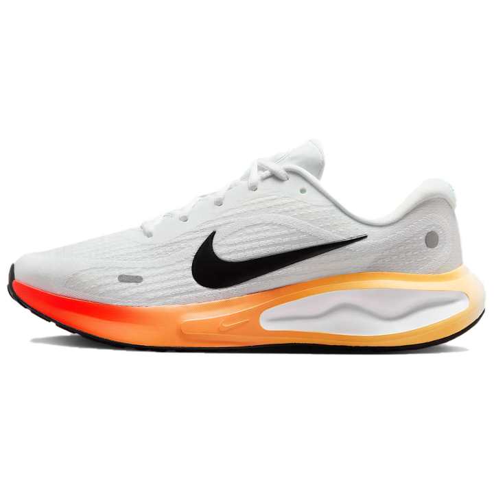 Nike Nike Journey Run Breathable Low top Running Shoes Men's White Black Orange