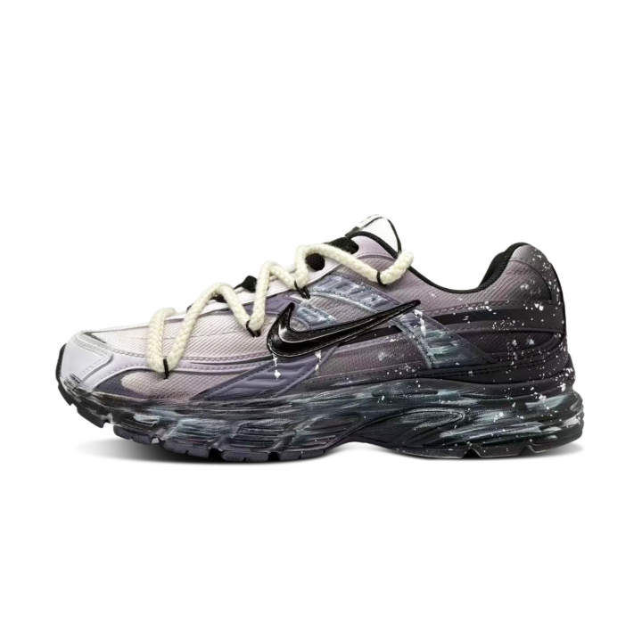 Nike Nike Initiator Abrasion Resistant Breathable Coverage Low top Casual City Commuting Running Shoes Unisex Black Purple