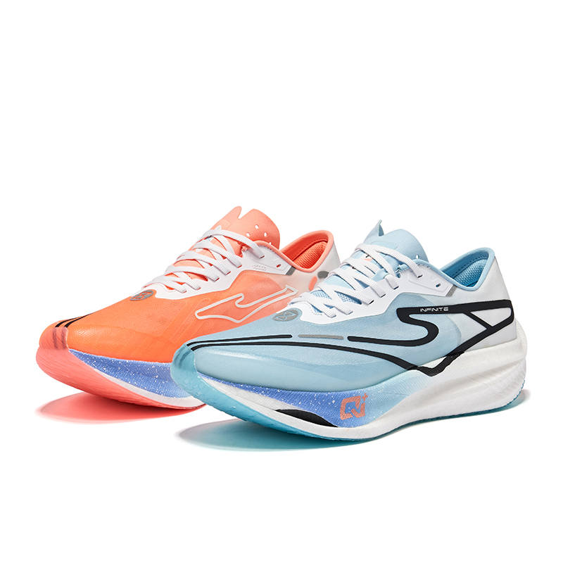 Erke Cyan Realm 2.0 Cushioning Rebound Low top EVA Midsole/Rubber Outsole Marathon Training Race Running Shoes Men's