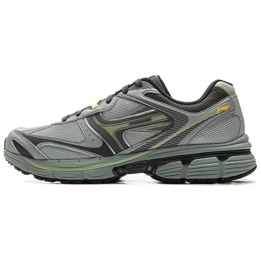 Li-Ning Li Ning Pentium P1000 Low top Running Shoes Men's Gray Green
