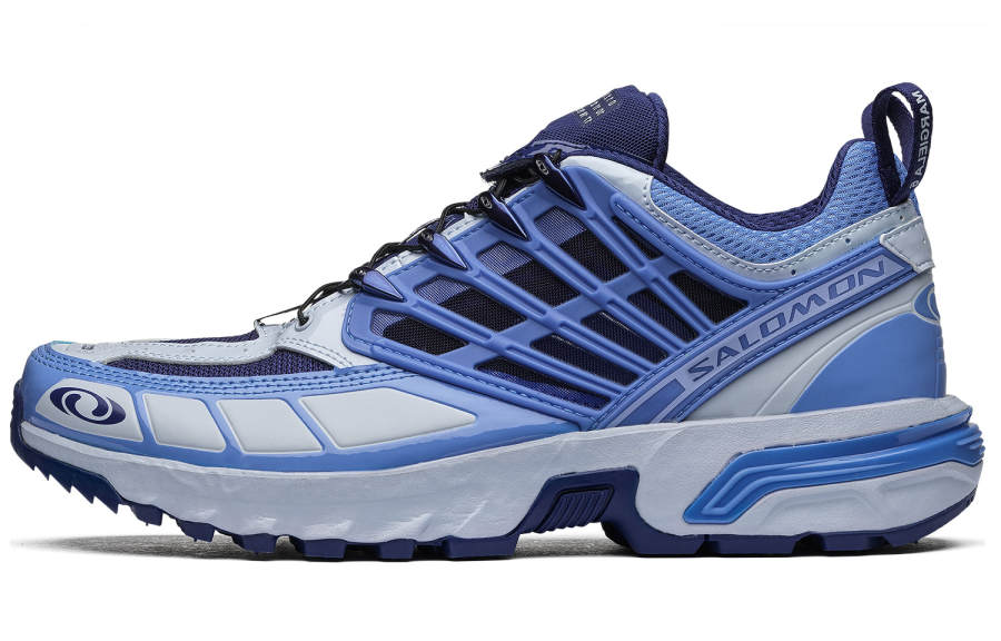 SALOMON x MM6 Maison Margiela ACS Pro Advanced Comfortable Round Toe Low top Running Shoes Unisex Blue Gray