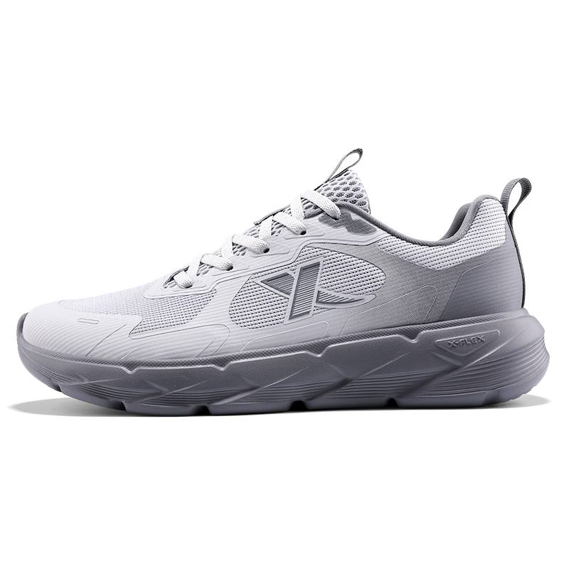 XTEP Cushioning Abrasion Resistant Support Low top Casual Sprint Running Shoes Men's Gray