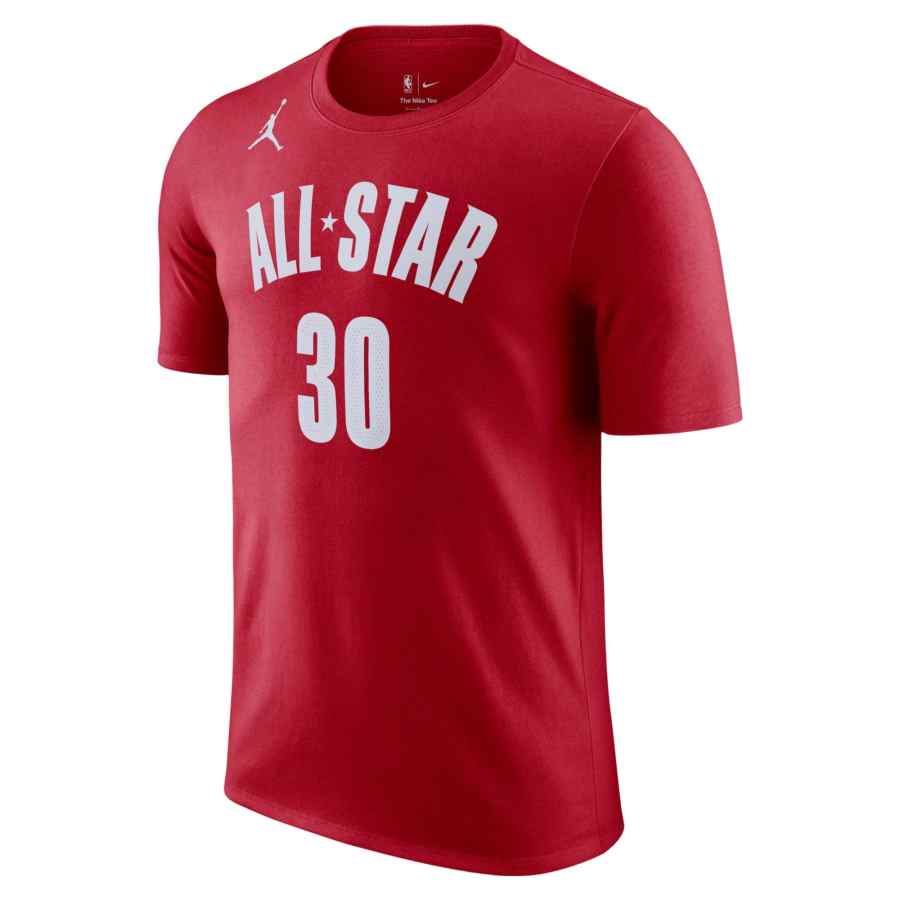 Jordan Jordan All Star T Shirts Men's Gym Red Crew Neck Moderate