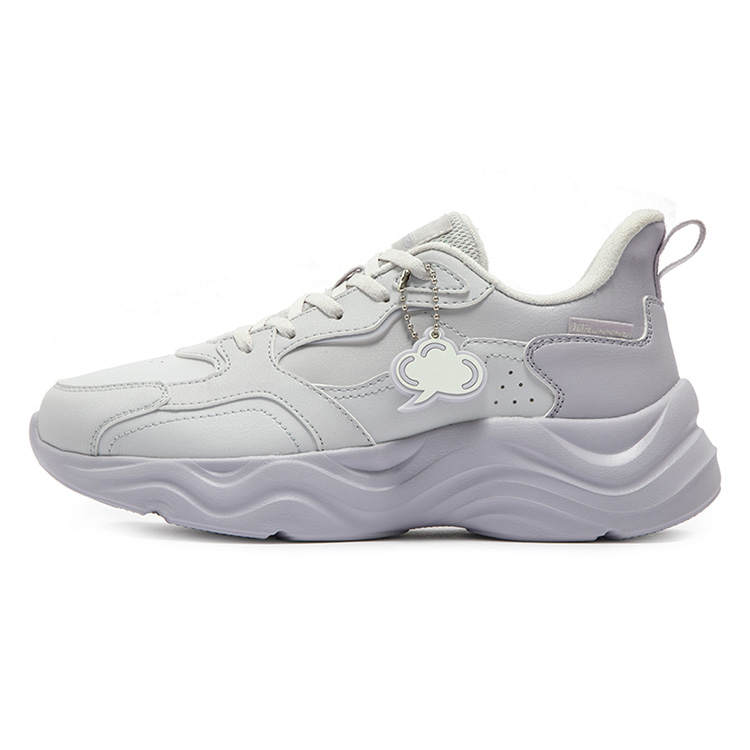 361° Linglong Collection Cushioning Abrasion Resistant Waterproof Low top Running Shoes Women's Gray Purple