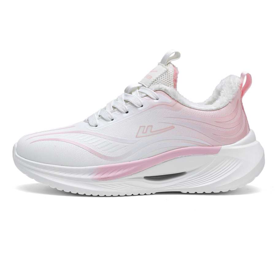 WARRIOR Fleece Lined Thermal, Versatile Athletic Shoes, Dopamine Trendy Sneakers Low top