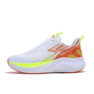 KVIV Fabric Slip Resistant, Abrasion Resistant, Lightweight Low top Casual Running Shoes Unisex Orange Yellow