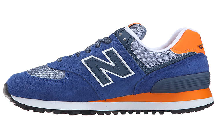New Balance New Balance NB 574 Classic And Versatile Cushioning Abrasion Resistant Low top Running Shoes Women's Blue Orange