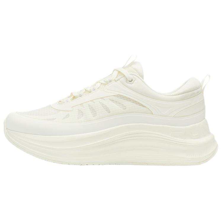 QIAODAN Running Shoes Women's Low Top Ivory White