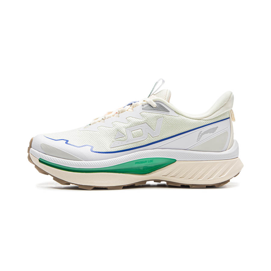 Li-Ning Li Ning Cushioning Abrasion Resistant Slip Resistant Rebound Low top Trail Running Shoes Women's Ecru