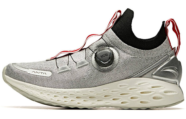Anta Cushioning Rebound Coverage Cushioning Rebound Coverage Low top Running Shoes Men's Gray Black