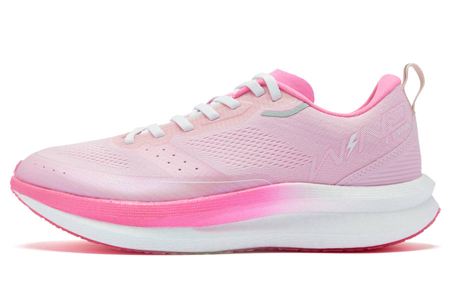 QIAODAN Strong Wind SE Cushioning Slip Resistant Abrasion Resistant Low top Running Shoes Men's Pink