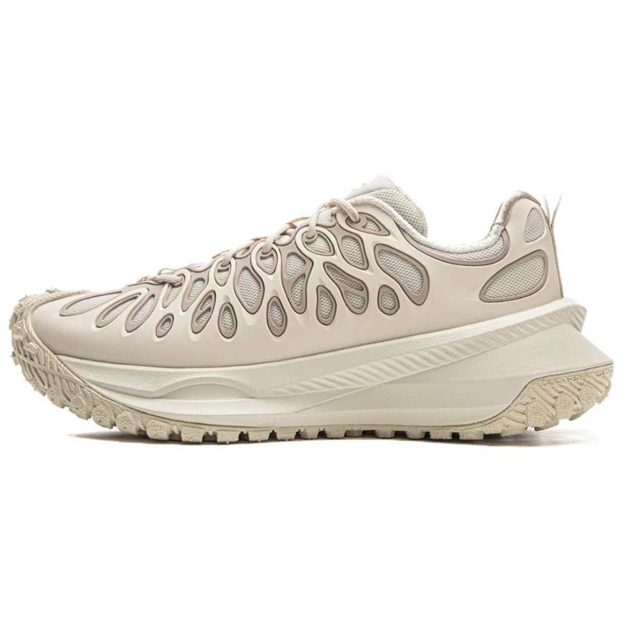 Li-Ning Li Ning Cushioning, Wear Resistant Low top Casual Running Shoes Unisex Beige