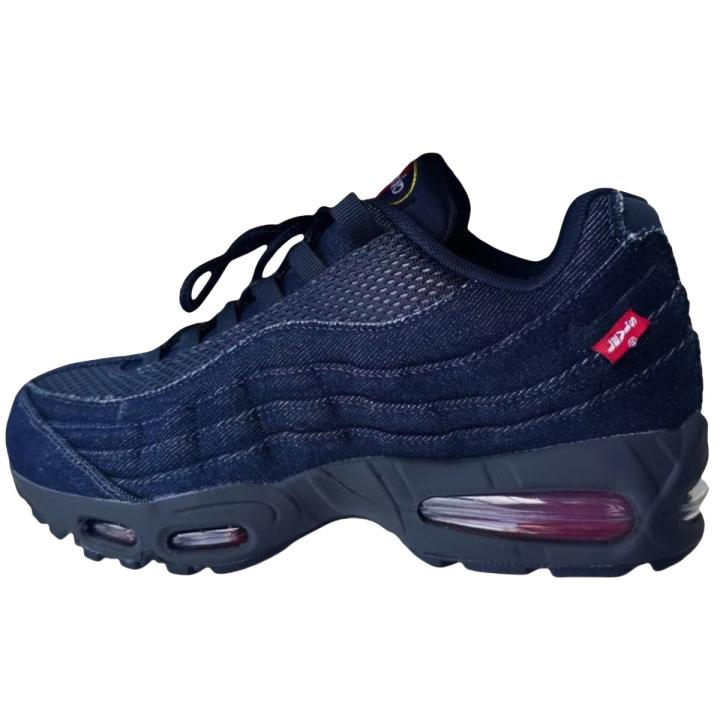 Nike Nike x Levis Air Max 95 Abrasion Resistant Low top Running Shoes Unisex Blue