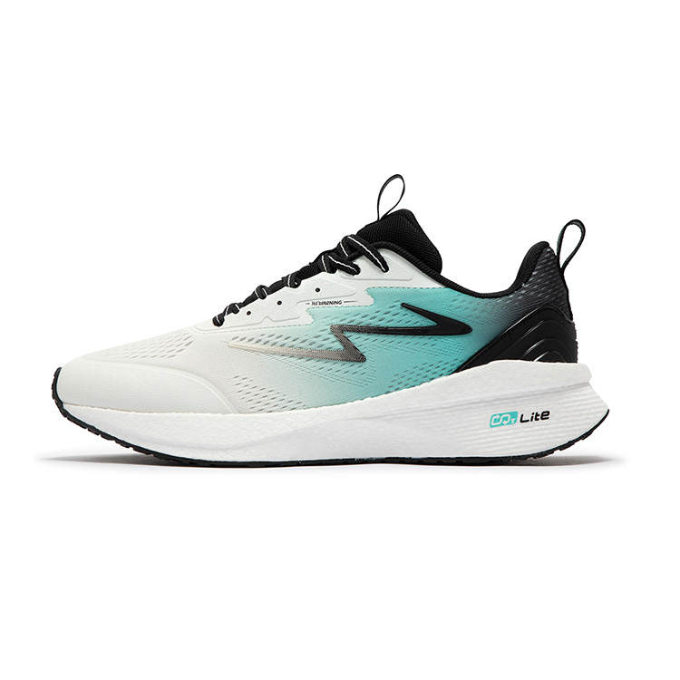 361° Popping Foam Cushioning Abrasion Resistant Slip Resistant Low top Running Shoes Men's Vivid Aqua Blue