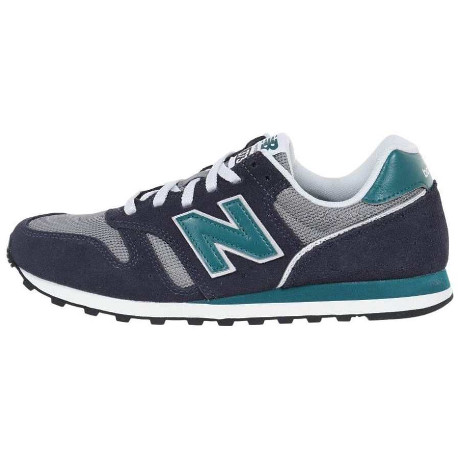 New Balance New Balance NB 373 Comfortable Round Toe Abrasion Resistant Breathable Low top Running Shoes Men's Blue Gray Green