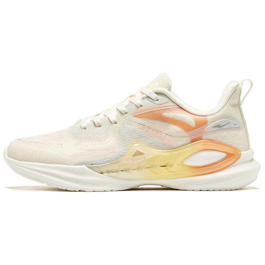 Erke Cushioning, Wear Resistant Low top Casual Running Shoes Women's White Orange