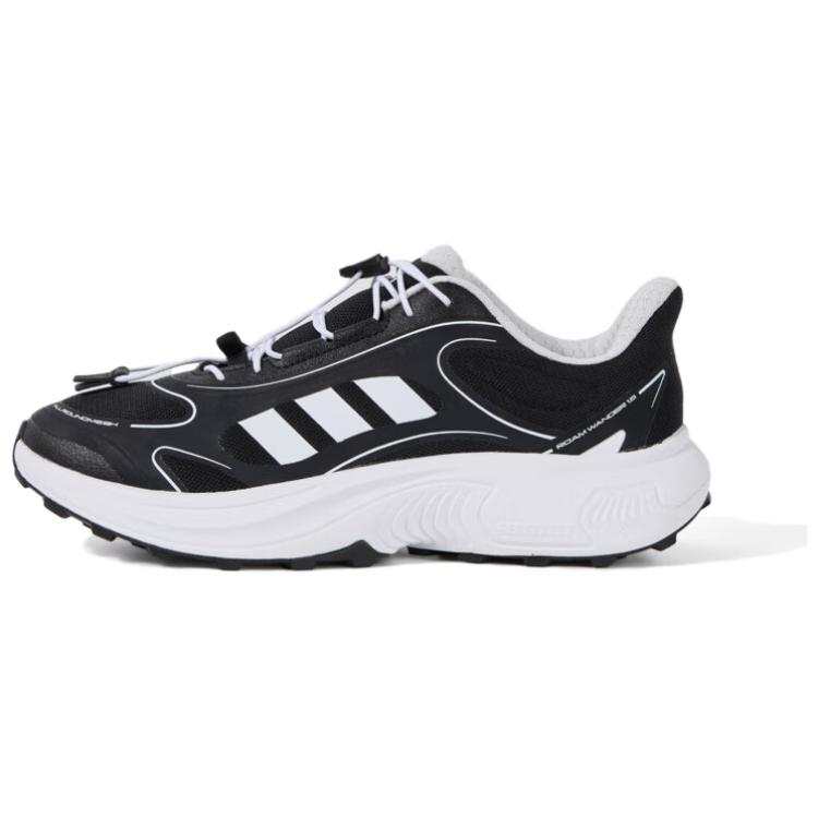 Adidas Adidas ROAM WANDER Cushioning Abrasion Resistant Breathable Running Shoes Men's Black White