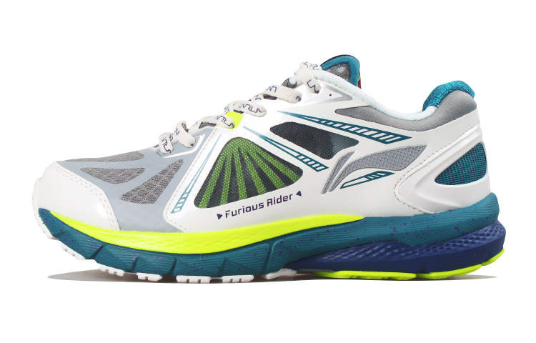 Li-Ning Li Ning Furious Rider 3 OG Mesh Cushioning Low top Running Shoes Women's Gray White Blue
