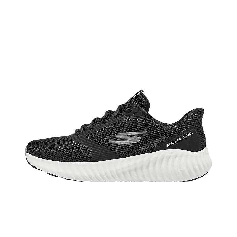 Skechers Slip Ins Cushioning Abrasion Resistant Low top Running Shoes Men's Black White