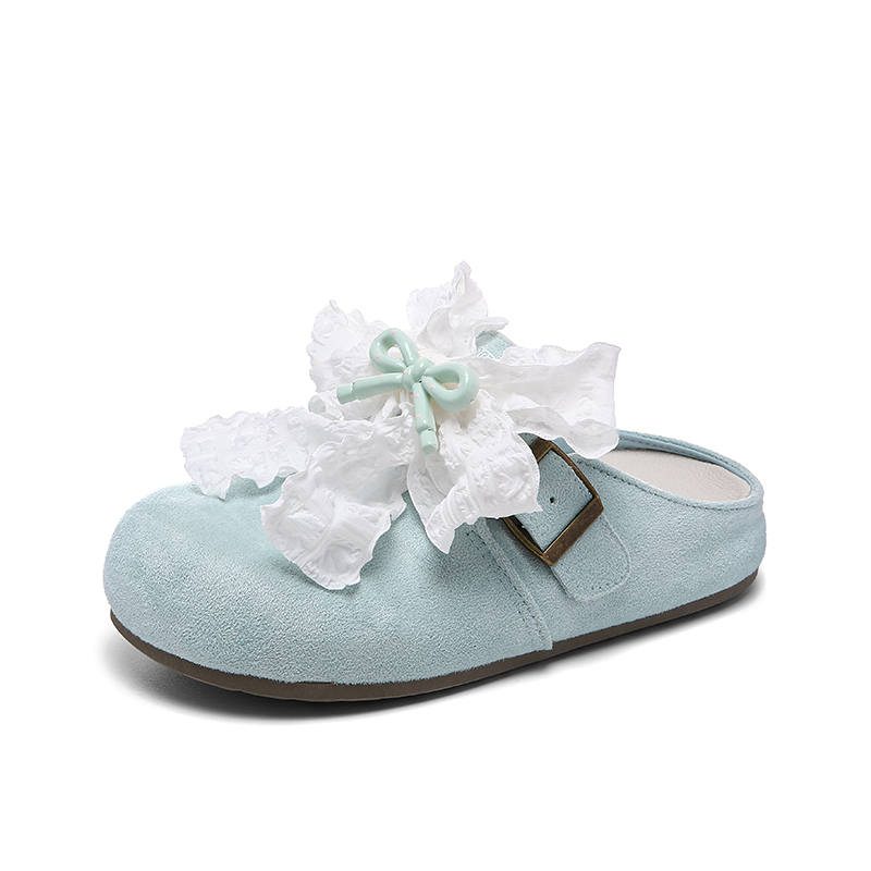 KEAIDENI Quiet Abrasion Resistant Closed Toe Slippers Women's Cyan