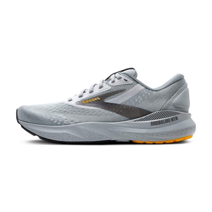 Brooks Adrenaline GTS Slip Resistant Abrasion Resistant Low top Casual Running Shoes Men's Gray Orange