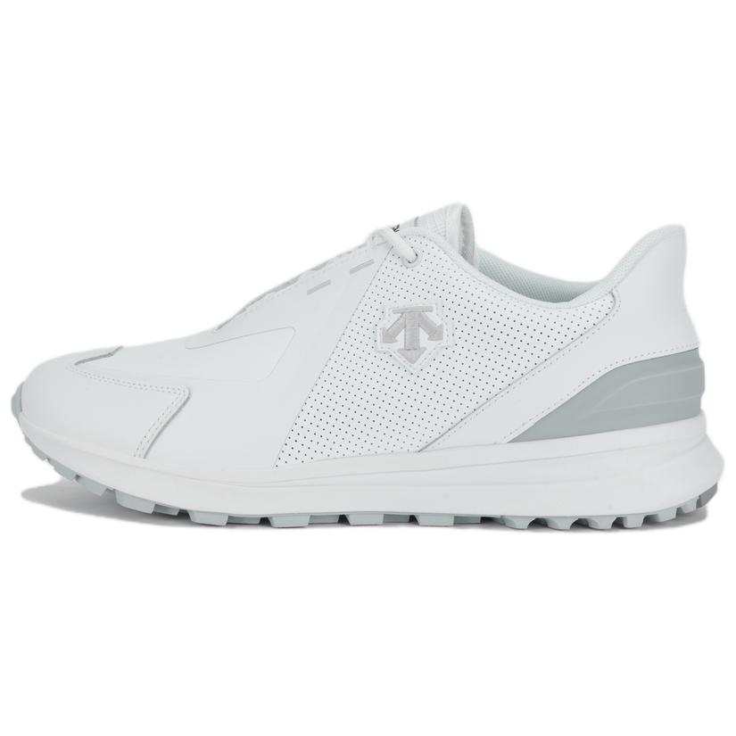 DESCENTE GOLF Slip Resistant Abrasion Resistant Slip Resistant Abrasion Resistant Low top Golf Shoes Men's White