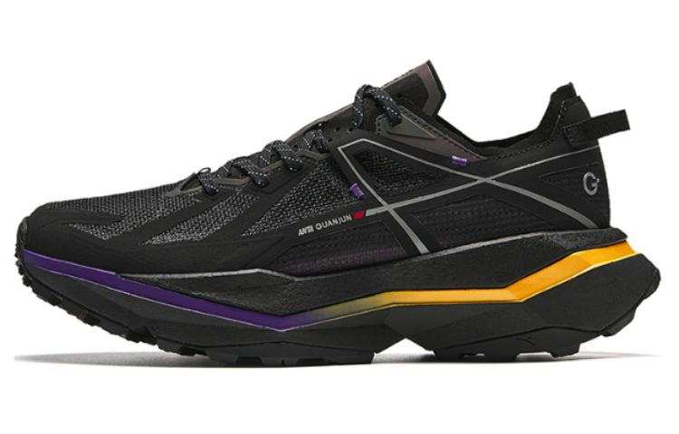 Anta Peregrine Falcon Cushioning, Wear Resistant Low top Outdoor Shoes Men's Black Yellow