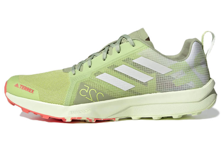 Adidas Adidas Terrex Speed Flow Primegreen Trail Running Slip Resistant Abrasion Resistant Low top Running Shoes Men's Green