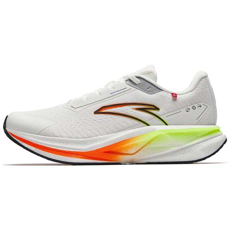 Anta Champion 3SE Textile, Synthetic Leather Low top Running Shoes Men's White Black Orange