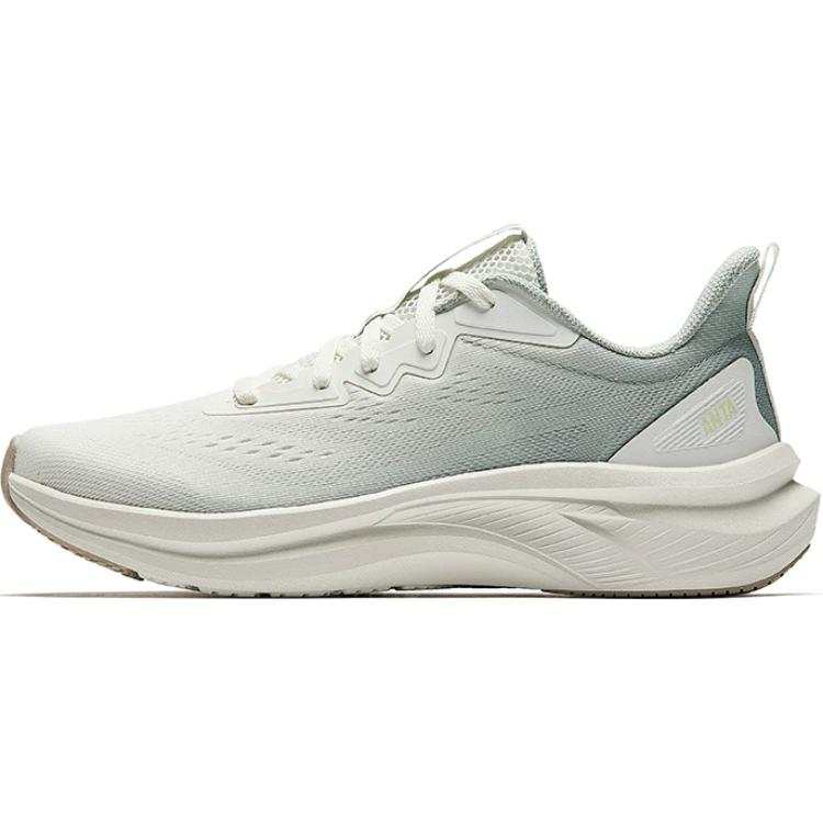 Anta Breathable Lightweight Low top Running Shoes Women's White Green