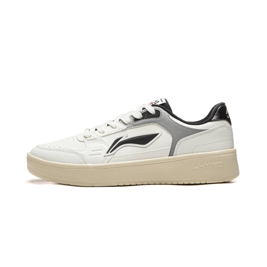 Li-Ning Li Ning Sycee Abrasion Resistant Lightweight Breathable Low top Skateboard Shoes Men's White Black