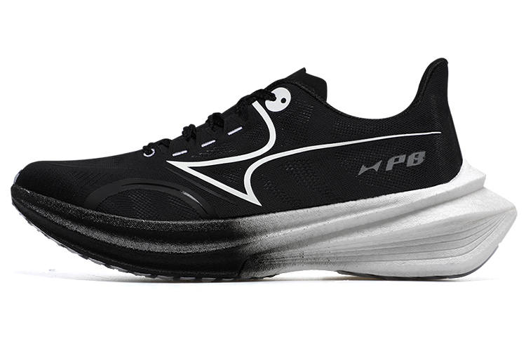 HEALTH Speeding 1.1 Cushioning Lightweight Carbon Plate Marathon Running Shoes Unisex Warrior Black