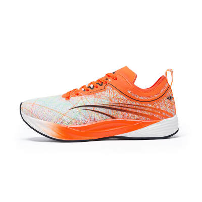 FENHUAKE Low top Full Length Carbon Plate Running Shoes Unisex Orange Physical Fitness Test Running Shoes