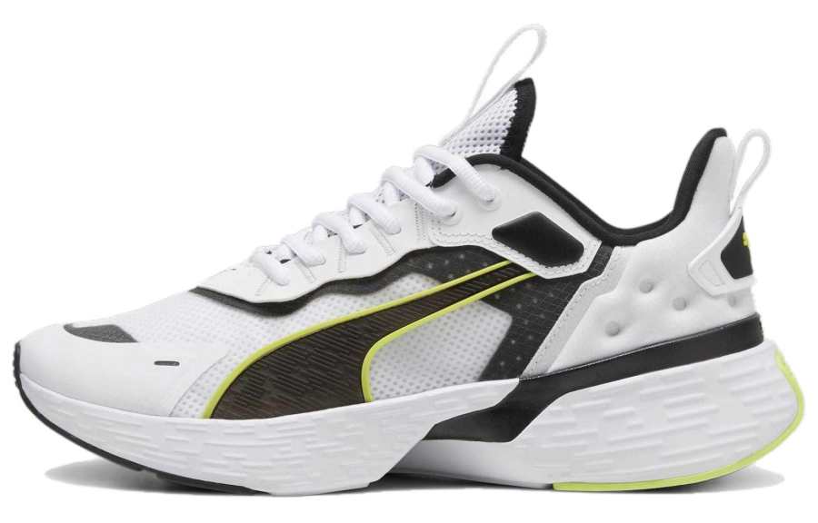 PUMA Softride Sway Sports Slip Resistant Low top Running Shoes Unisex White Gray Green