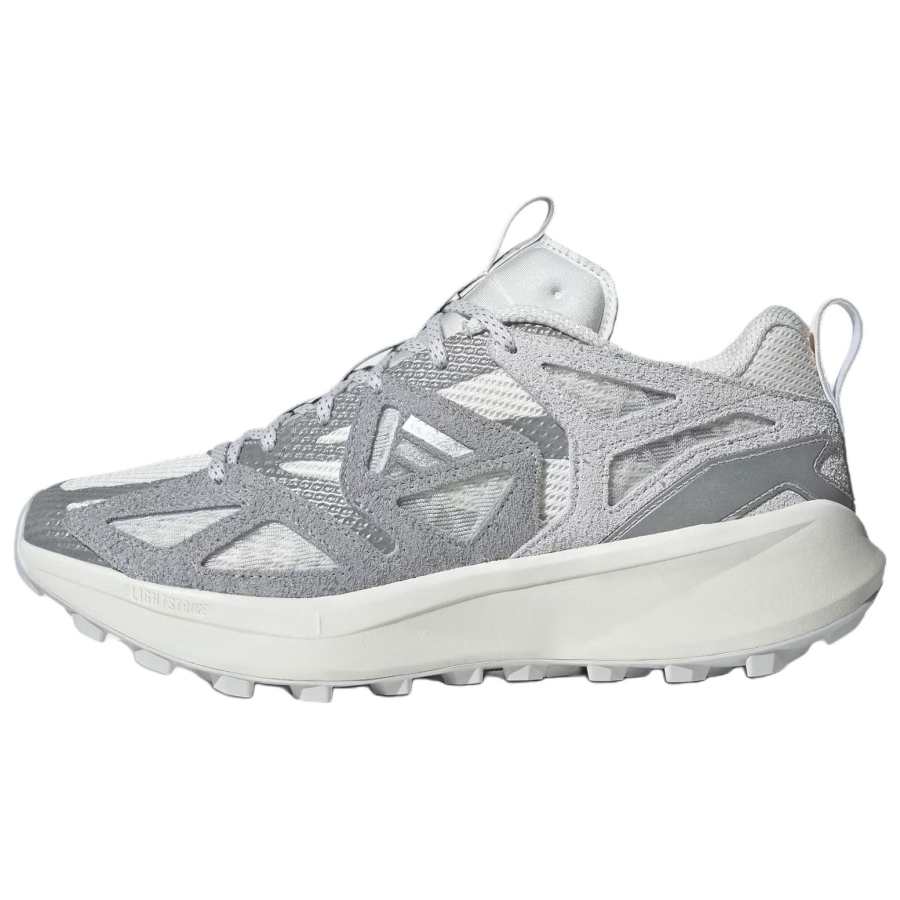 Adidas Adidas Kantai Trail Fashion Trend Textile, Leather Running Shoes Unisex White Gray Silver