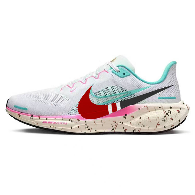 Nike Nike Air Zoom Pegasus 40 Cushioning Slip Resistant Abrasion Resistant Lightweight Low top Running Shoes Unisex White