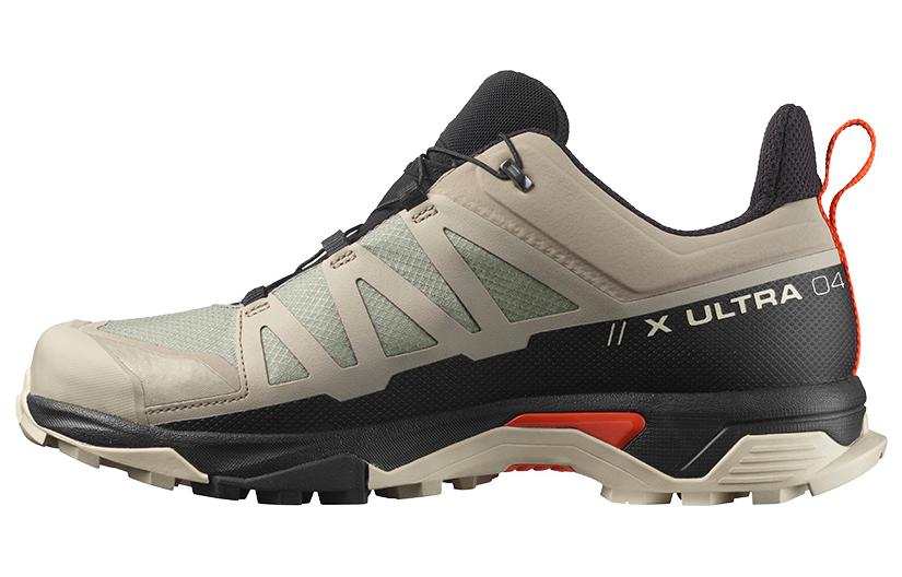 SALOMON X Ultra 4 GTX Comfortable Slip Resistant Abrasion Resistant Low top Outdoor Shoes Men's Khaki