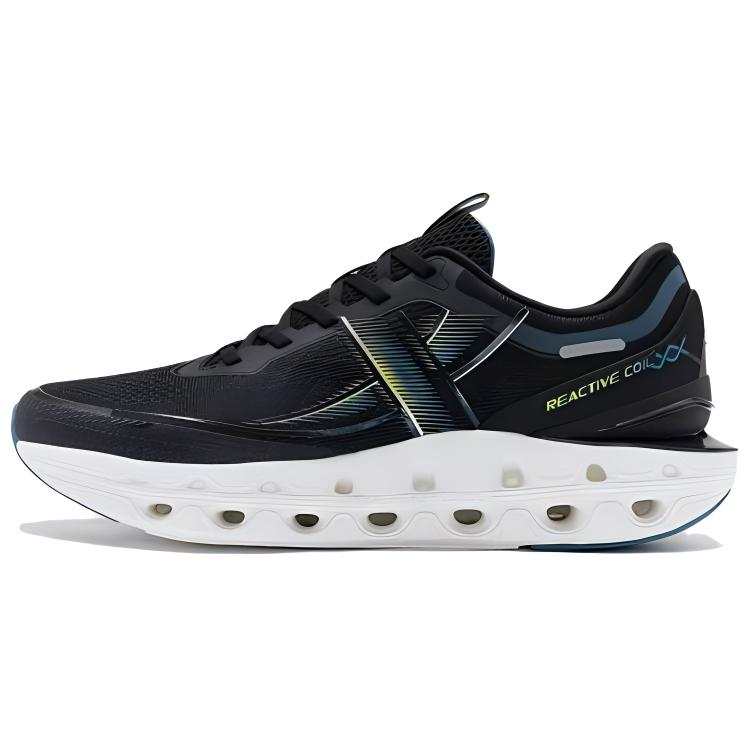 XTEP Abrasion Resistant Breathable Low top Casual Running Shoes Men's Black Green