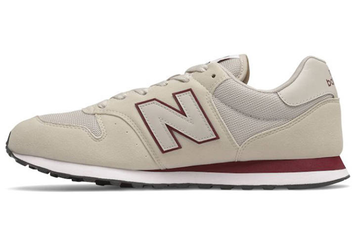 New Balance New Balance NB 500 Fabric Comfortable Low top Running Shoes Men's Beige