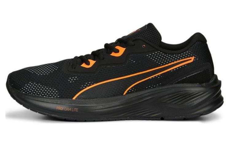 PUMA Aviator Profoam Sky Vintage Cushioning Abrasion Resistant Low top Running Shoes Men's Black Orange