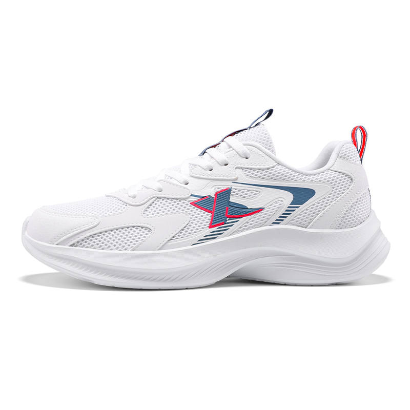 XTEP XTEP Hydrogen Wind Technology Running Shoes Men's Low Top Classic White/Jing Yuan Blue