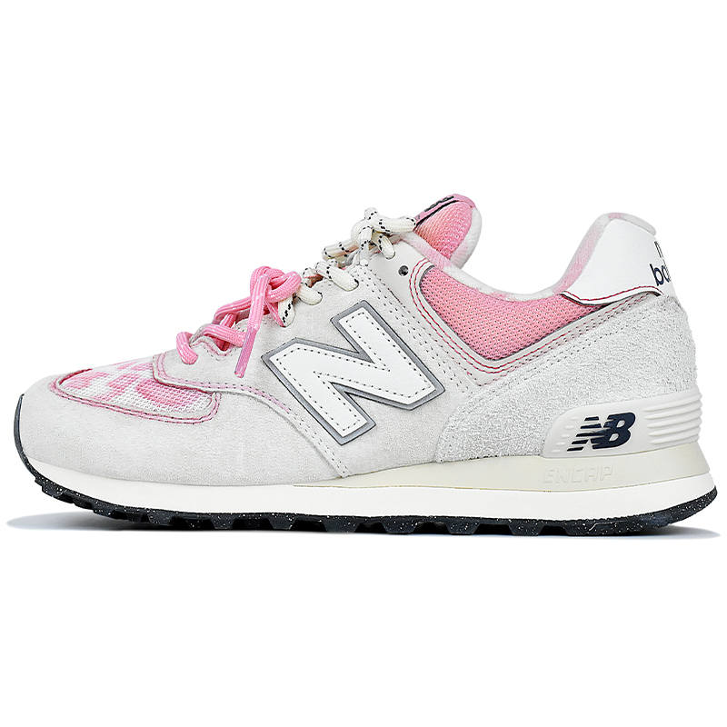 New Balance New Balance NB 574 Abrasion Resistant Low top Running Shoes Unisex Pink White