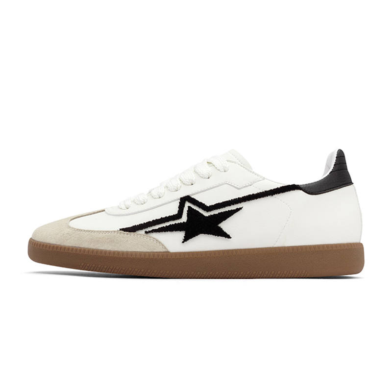 PENTAGONAL HEART Smart Tail Star Collection German Army Trainers Unisex Low Top Black