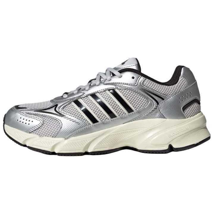 Adidas Adidas CRAZYCHAOS 2000 Comfortable And Lightweight Fabric Abrasion Resistant Low top Running Shoes Men's Silver Black