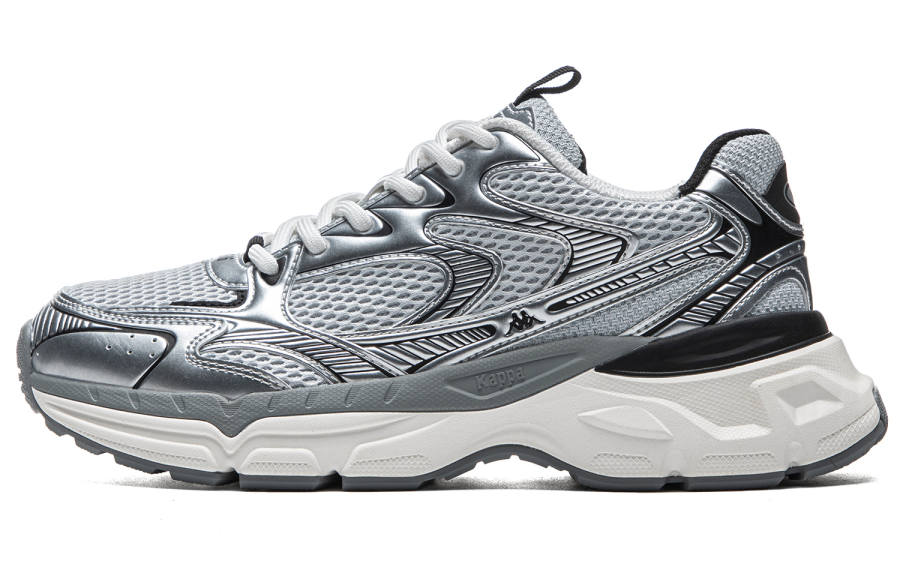 Kappa Hydrogen Track Abrasion Resistant Slip Resistant Low top Running Shoes Unisex Gray