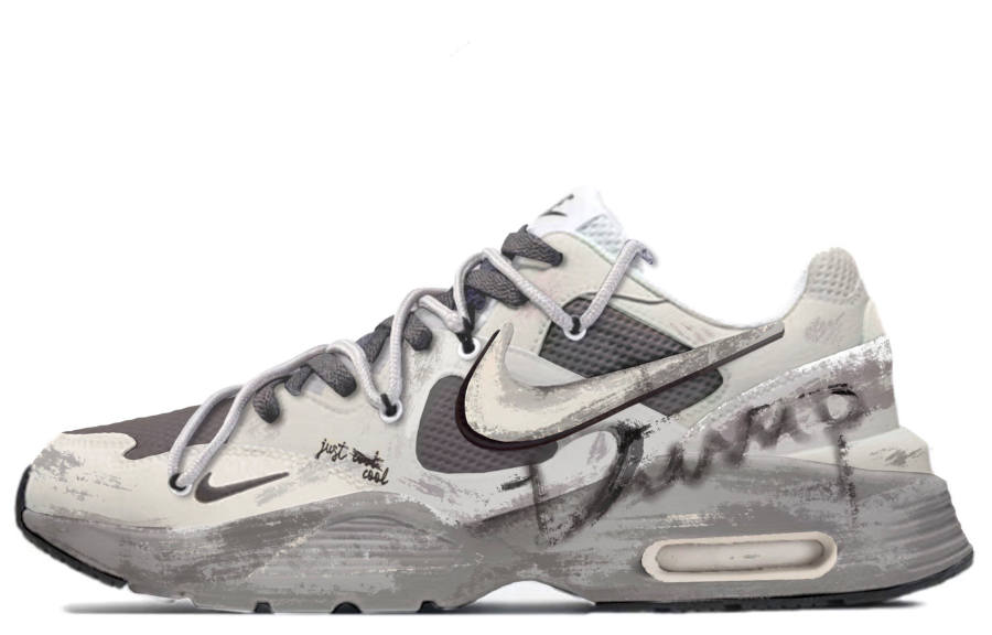 Nike Nike Air Max Fusion Lightweight Low top Running Shoes Women's Gray Brown