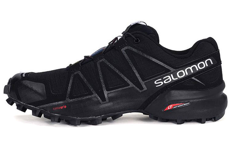 SALOMON Speedcross 4 Slip Resistant, Abrasion Resistant, Breathable Low top Outdoor Shoes Unisex Black